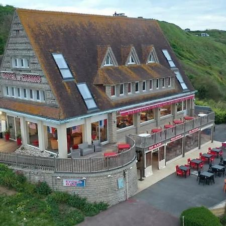 Logis Hotel Du Casino Restaurant Le Mathelia Vierville-sur-Mer Exterior photo